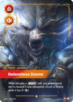 Volibear – Relentless Storm (Showcase) (300) Foil - Origins
