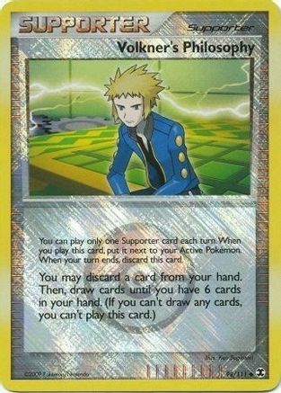 Volkner's Philosophy (Player Reward) (98) Reverse Holofoil - League & Championship Cards