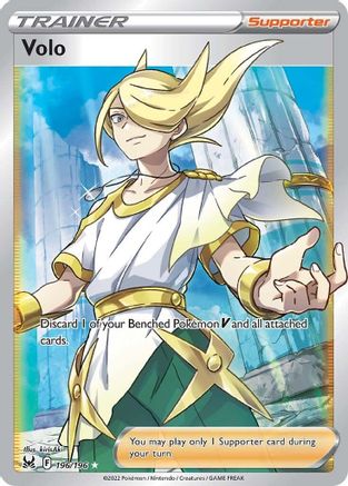 Volo (Full Art) (196) Holofoil - Lost Origin