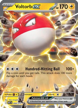 Voltorb ex (58) Holofoil - Ascended Heroes