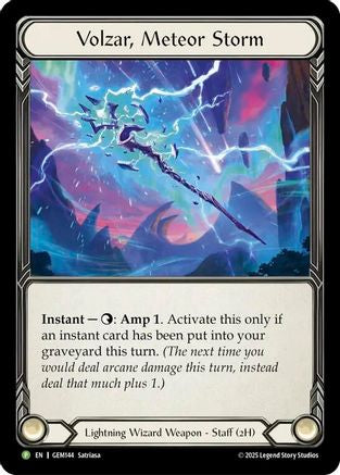 Volzar, Meteor Storm (GEM144) Cold Foil - Gem Pack 5