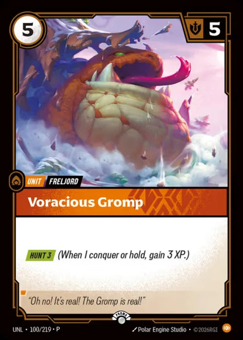 Voracious Gromp (100) Foil - Riftbound Promotional Cards