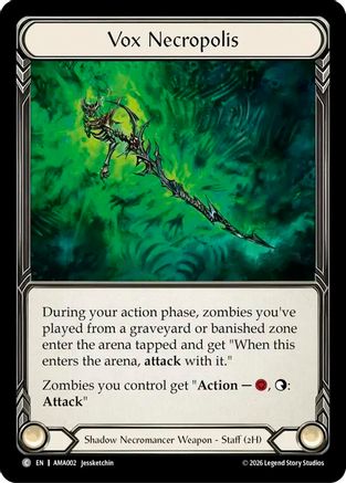 Vox Necropolis (AMA002) Rainbow Foil - Armory Deck: Malice, Domina of the Dead