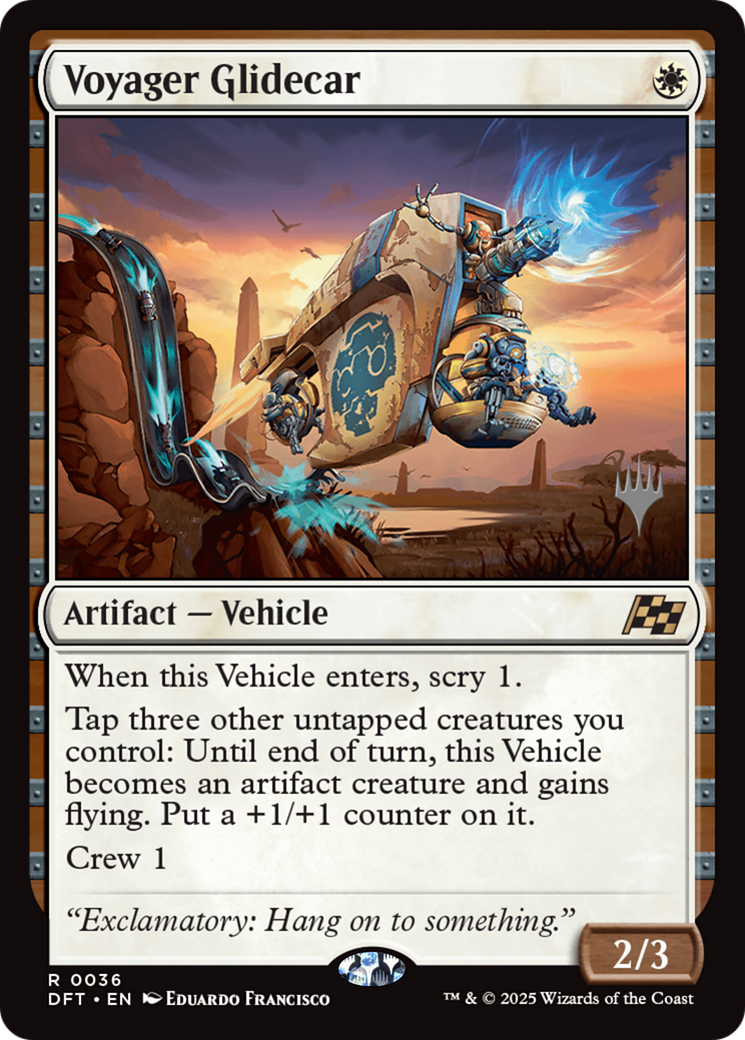 Voyager Glidecar (Promo Pack) (036) Foil - Aetherdrift