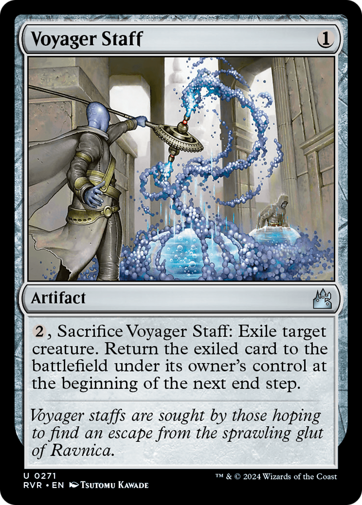 Voyager Staff (271) Foil - Ravnica Remastered