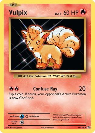 Vulpix (14) Reverse Holofoil - Evolutions