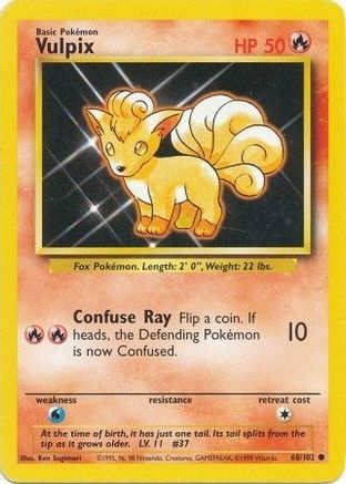 Vulpix (68) - Base Set