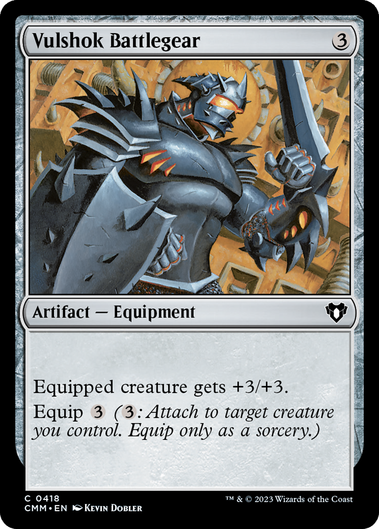 Vulshok Battlegear (418) Foil - Commander Masters