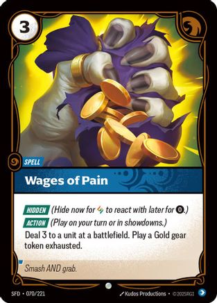Wages of Pain (070) Foil - Spiritforged