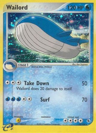 Wailord (14) Holofoil - Ruby and Sapphire