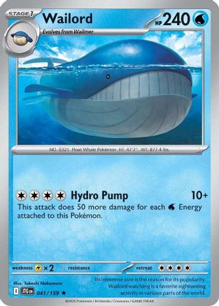 Wailord (41) Holofoil - Journey Together
