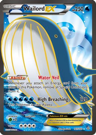 Wailord EX (Full Art) (147) Holofoil - Primal Clash