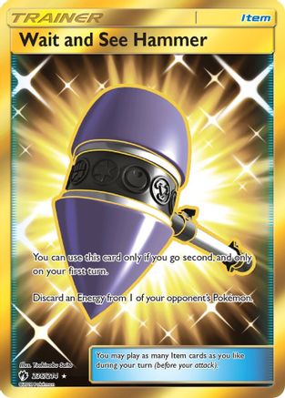 Wait and See Hammer (Gold) (236) Holofoil - Lost Thunder