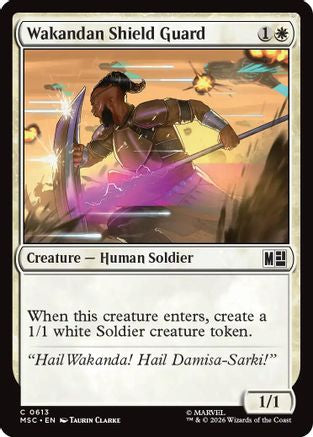 Wakandan Shield Guard (613) Foil - Commander: Marvel Super Heroes