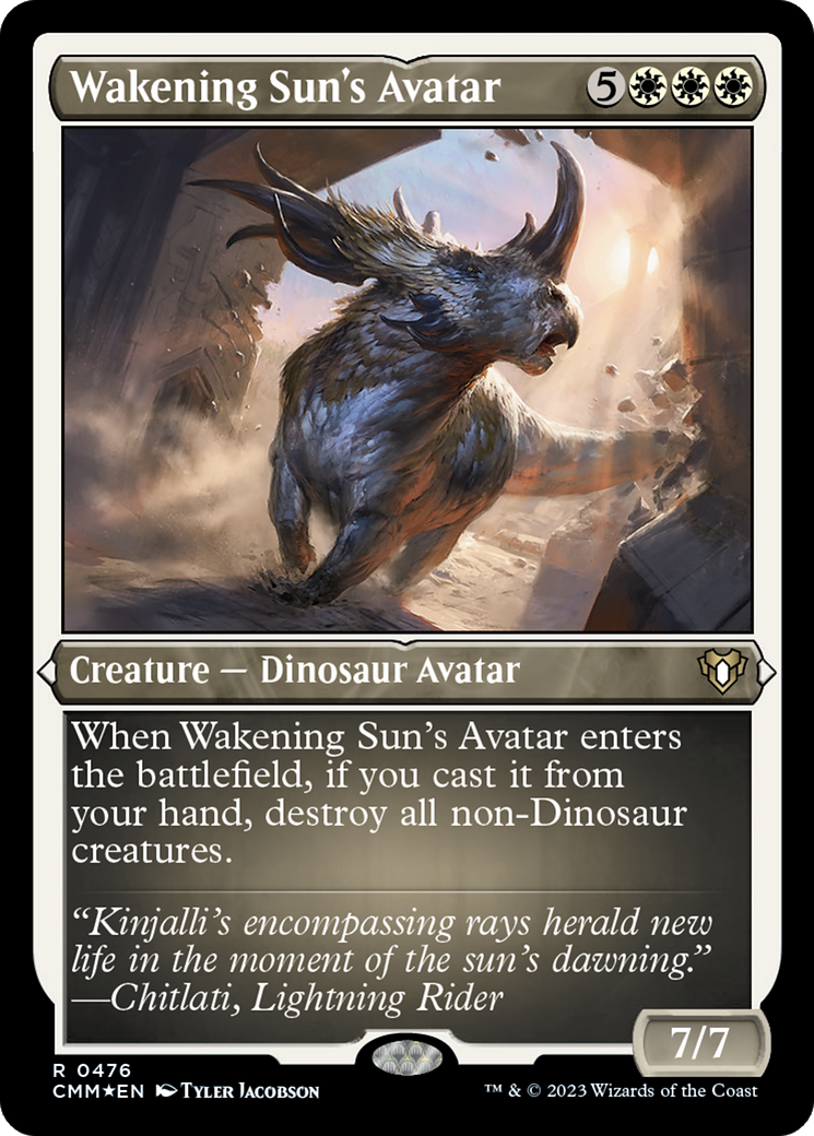 Wakening Sun's Avatar (476) Etched Foil - Commander Masters