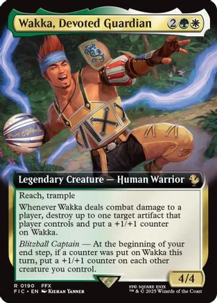 Wakka, Devoted Guardian (Extended Art) (190) Foil - Commander: FINAL FANTASY