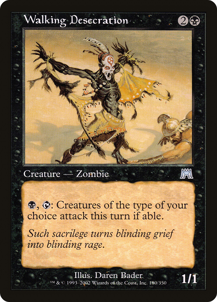 Walking Desecration (180) Foil - Onslaught