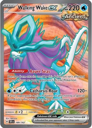 Walking Wake ex (Full Art) (189) Holofoil - Temporal Forces