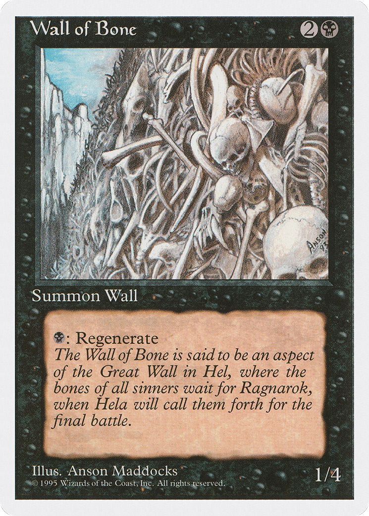 Wall of Bone - Fourth Edition