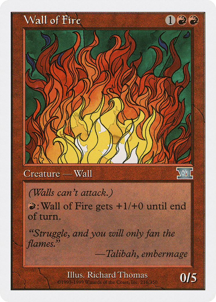 Wall of Fire (216) - Classic Sixth Edition