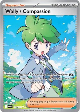 Wally's Compassion (Full Art) (176) Holofoil - Mega Evolution