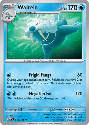 Walrein (45) Reverse Holofoil - Surging Sparks