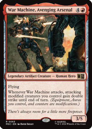 War Machine, Avenging Arsenal (063) Foil - Commander: Marvel Super Heroes