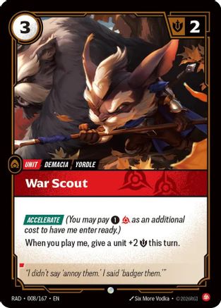 War Scout (008) Foil - Radiance