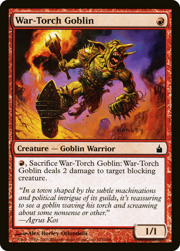 War-Torch Goblin (151) Foil - Ravnica: City of Guilds