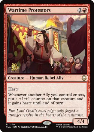 Wartime Protestors (Prerelease) (160) Foil - Avatar: The Last Airbender