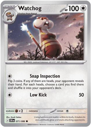 Watchog (71) Reverse Holofoil - Chaos Rising