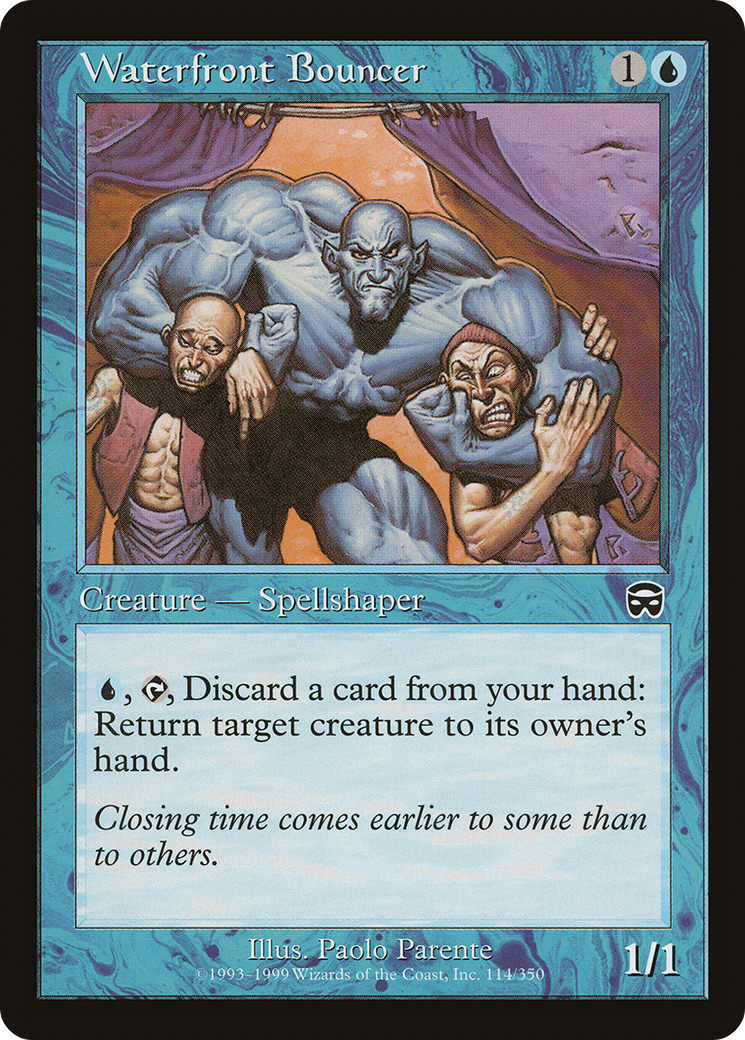 Waterfront Bouncer (114) Foil - Mercadian Masques