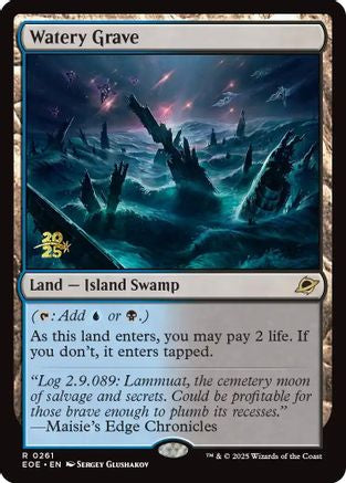 Watery Grave (Prerelease) (261) Foil - Edge of Eternities