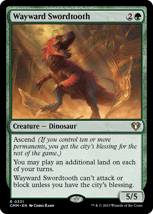Wayward Swordtooth (331) - Commander Masters