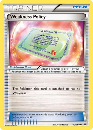 Weakness Policy (142) Reverse Holofoil - Primal Clash