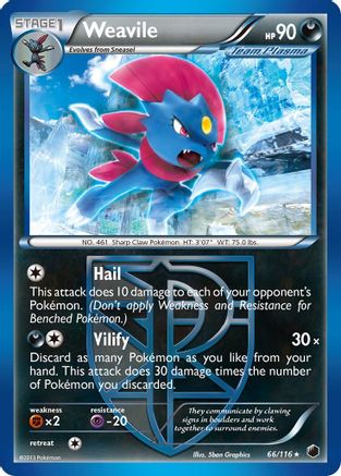 Weavile (Team Plasma) (66) - Plasma Freeze