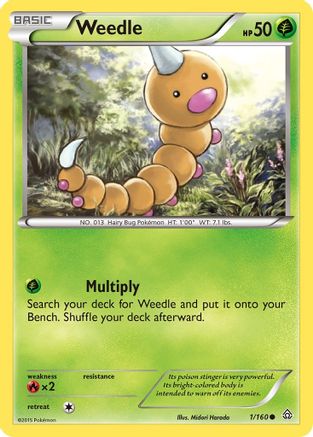 Weedle (1) Reverse Holofoil - Primal Clash
