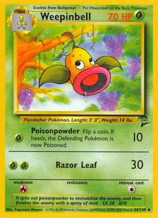 Weepinbell (64) - Base Set 2