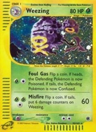Weezing (32) Reverse Holofoil - Expedition