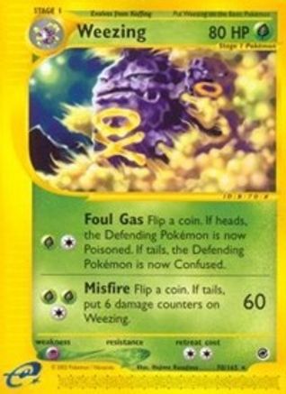 Weezing (70) Reverse Holofoil - Expedition