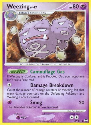 Weezing (87) Reverse Holofoil - Rising Rivals
