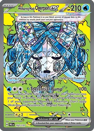 Wellspring Mask Ogerpon ex (Alternate Full Art) (152) Holofoil - Prismatic Evolutions