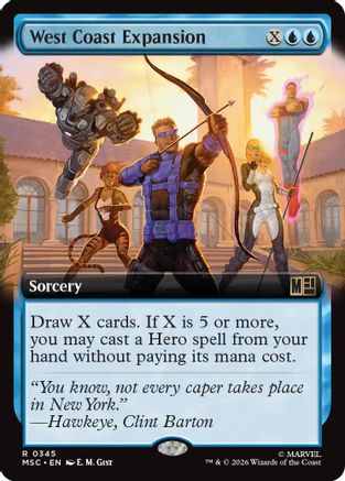West Coast Expansion (Extended Art) (345) - Commander: Marvel Super Heroes
