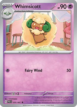 Whimsicott (35) Reverse Holofoil - Paldean Fates