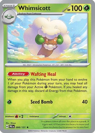 Whimsicott (8) Holofoil - Prismatic Evolutions