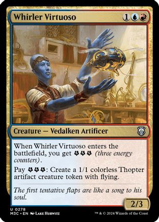 Whirler Virtuoso (278) Ripple Foil - Commander: Modern Horizons 3