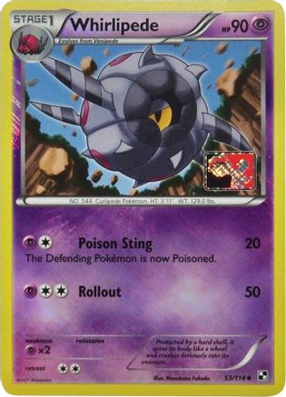 Whirlipede (League Promo) (53) Reverse Holofoil - League & Championship Cards