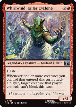 Whirlwind, Killer Cyclone (709) - Commander: Marvel Super Heroes