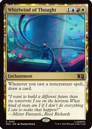 Whirlwind of Thought (190) Surge Foil - Commander: Marvel Super Heroes