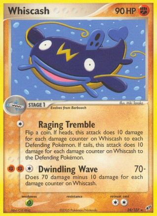 Whiscash (28) Reverse Holofoil - Deoxys